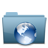 Blue Folder Web Icon 48x48 png